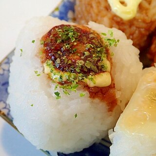 ＣＯで　たこ焼き入り焼きおにぎり♬